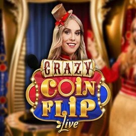 Crazy Coin Flip slot visual from Evolution available on bonus-kong-be.com