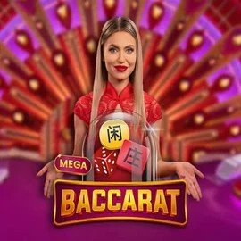 Official Live Casino logo: Mega Baccarat by Pragmatic Play at Bonuskong Casino